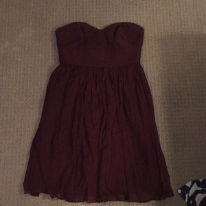 NWOT J Crew Maroon Bridesmaid dress